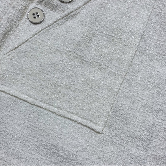 Veronica Beard Mini Skirt Bond Soft Tweed White Size 6 - Picture 10 of 14